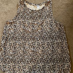Old navy tank top in leopard